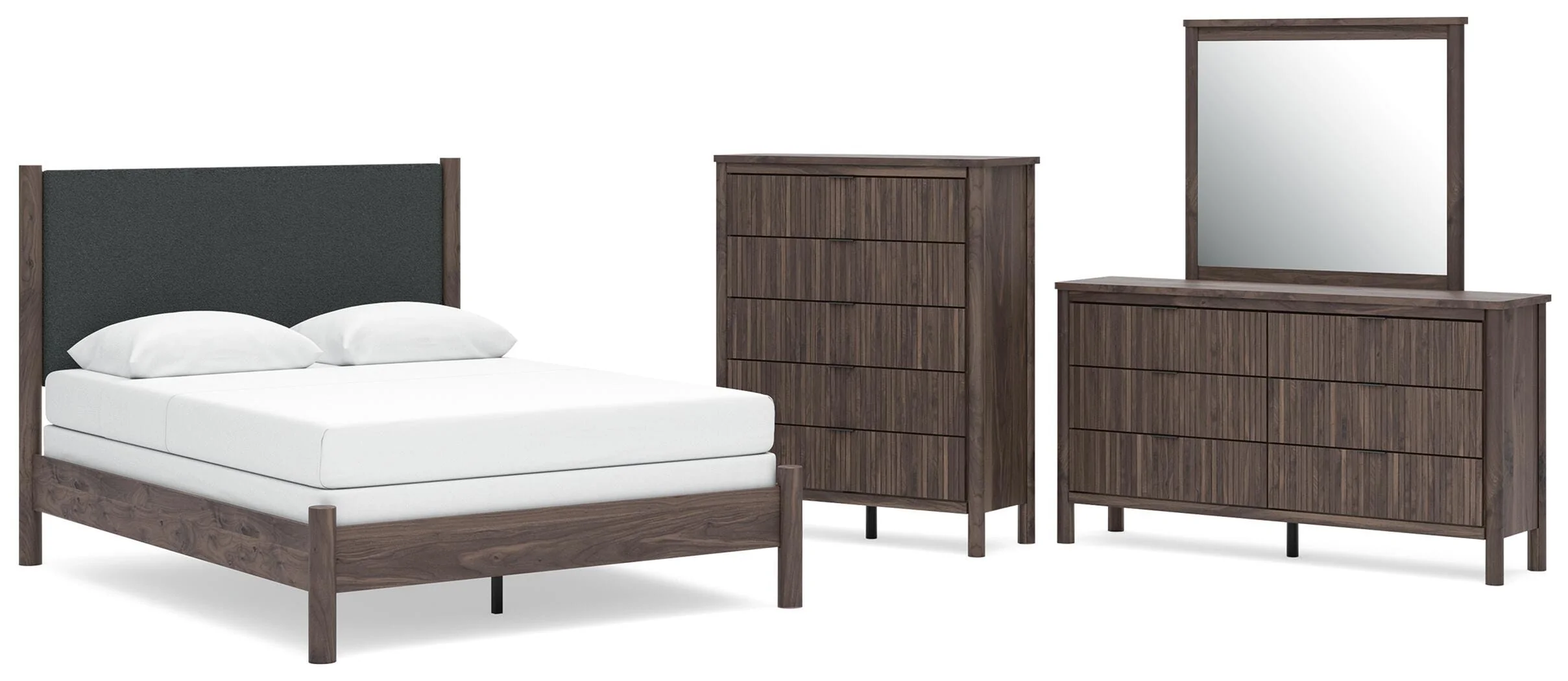 Pamytta Upholstered Panel Bed Bedroom Set - Image 8