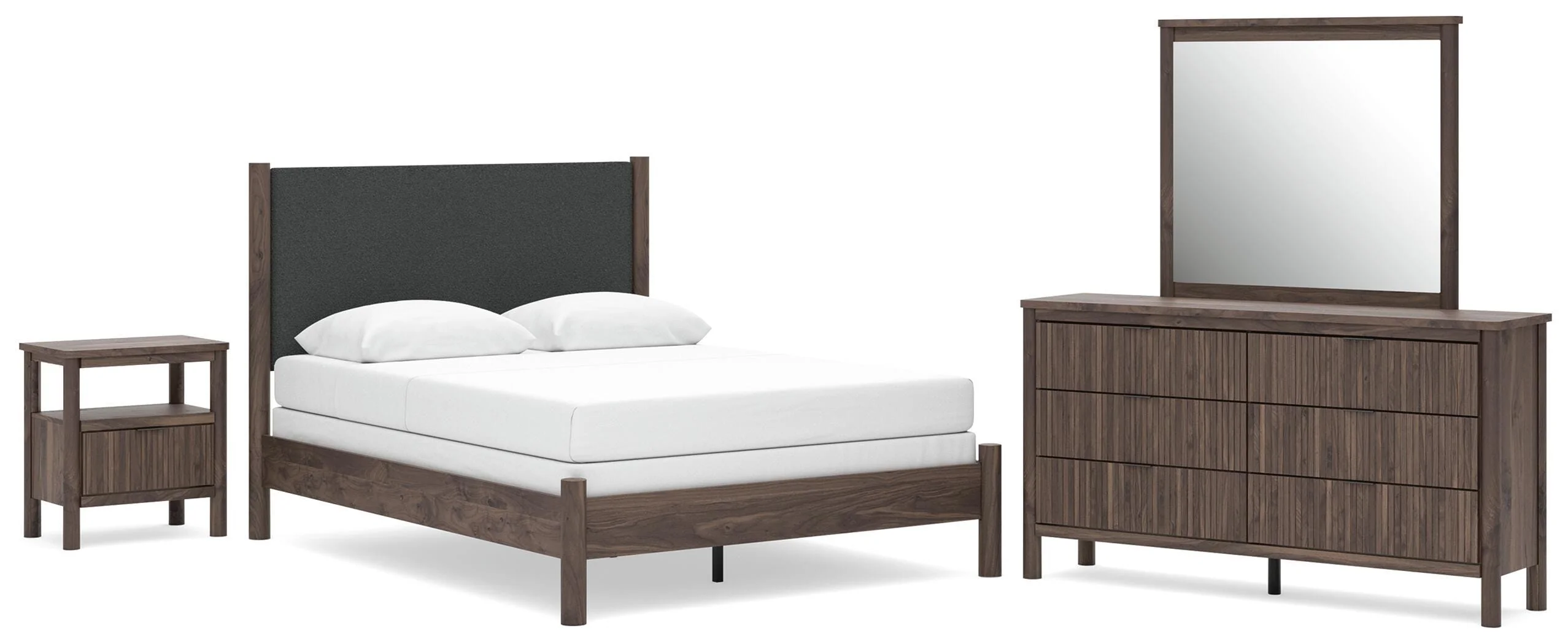 Pamytta Upholstered Panel Bed Bedroom Set - Image 9