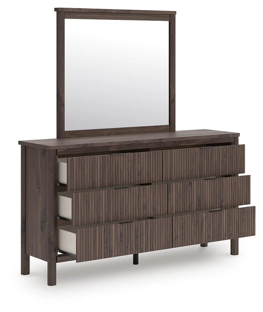 Pamytta Upholstered Panel Platform Bed Bedroom Set - Image 19