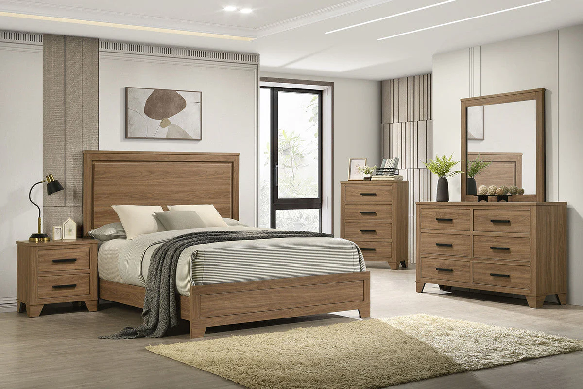 Panelli Walnut E.King Bed - Image 2