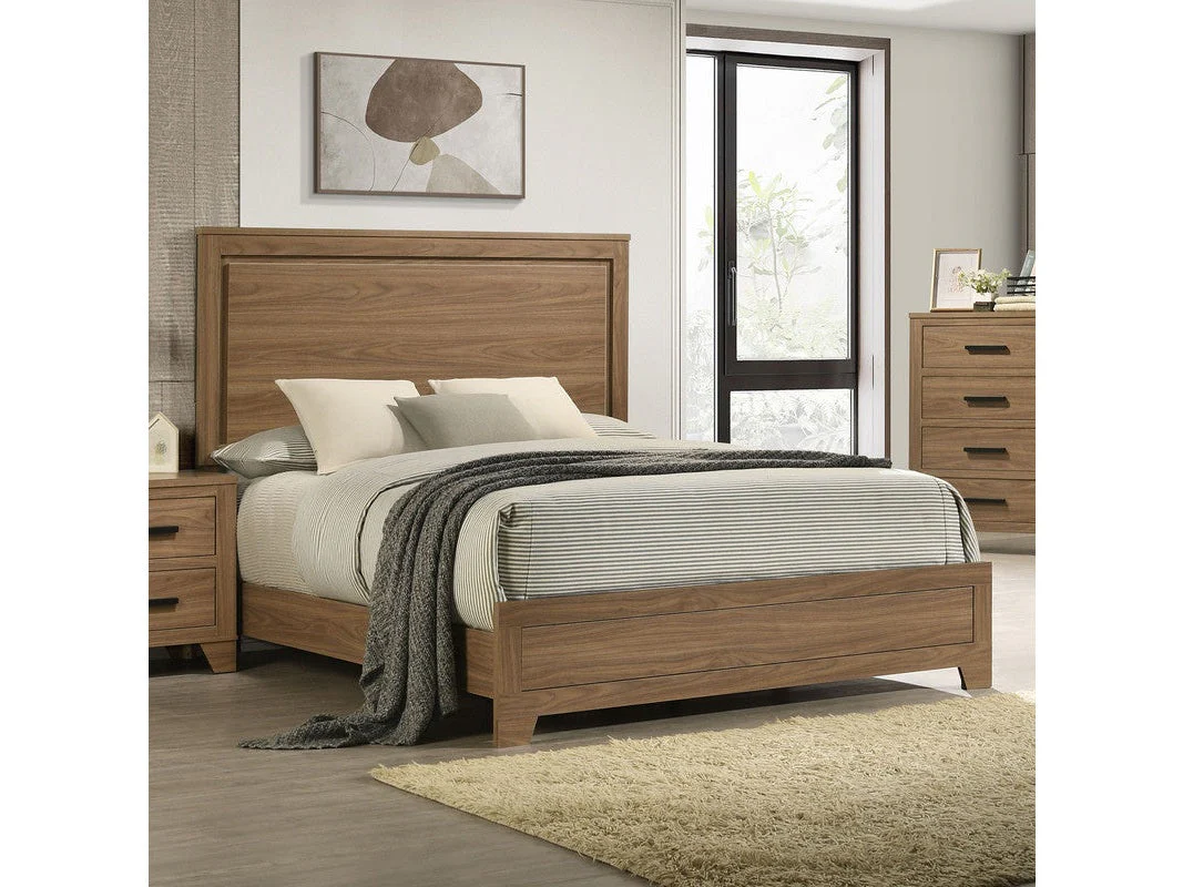 Panelli Walnut Queen Bed