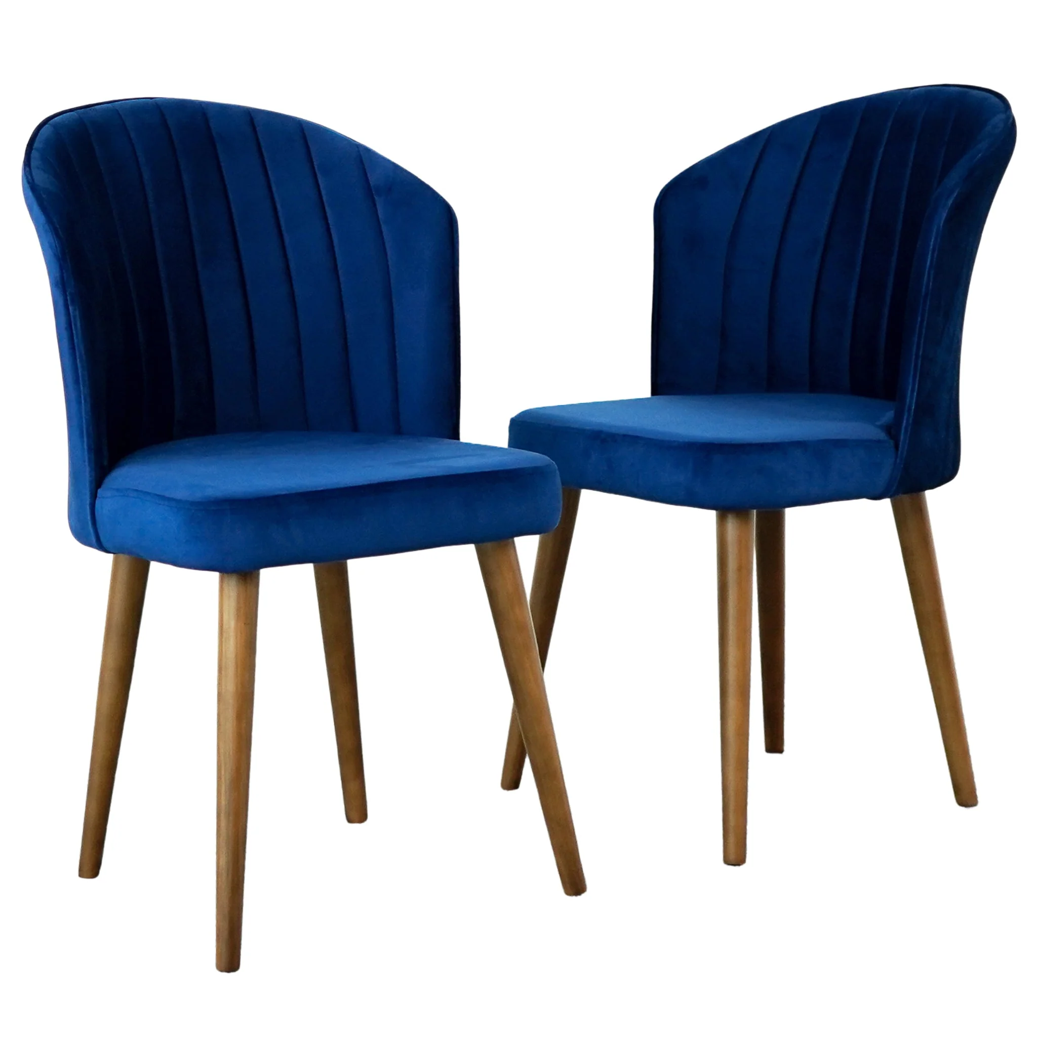 Parsons Dining Chair Set of 2 - Navy Blue Velvet - Image 2