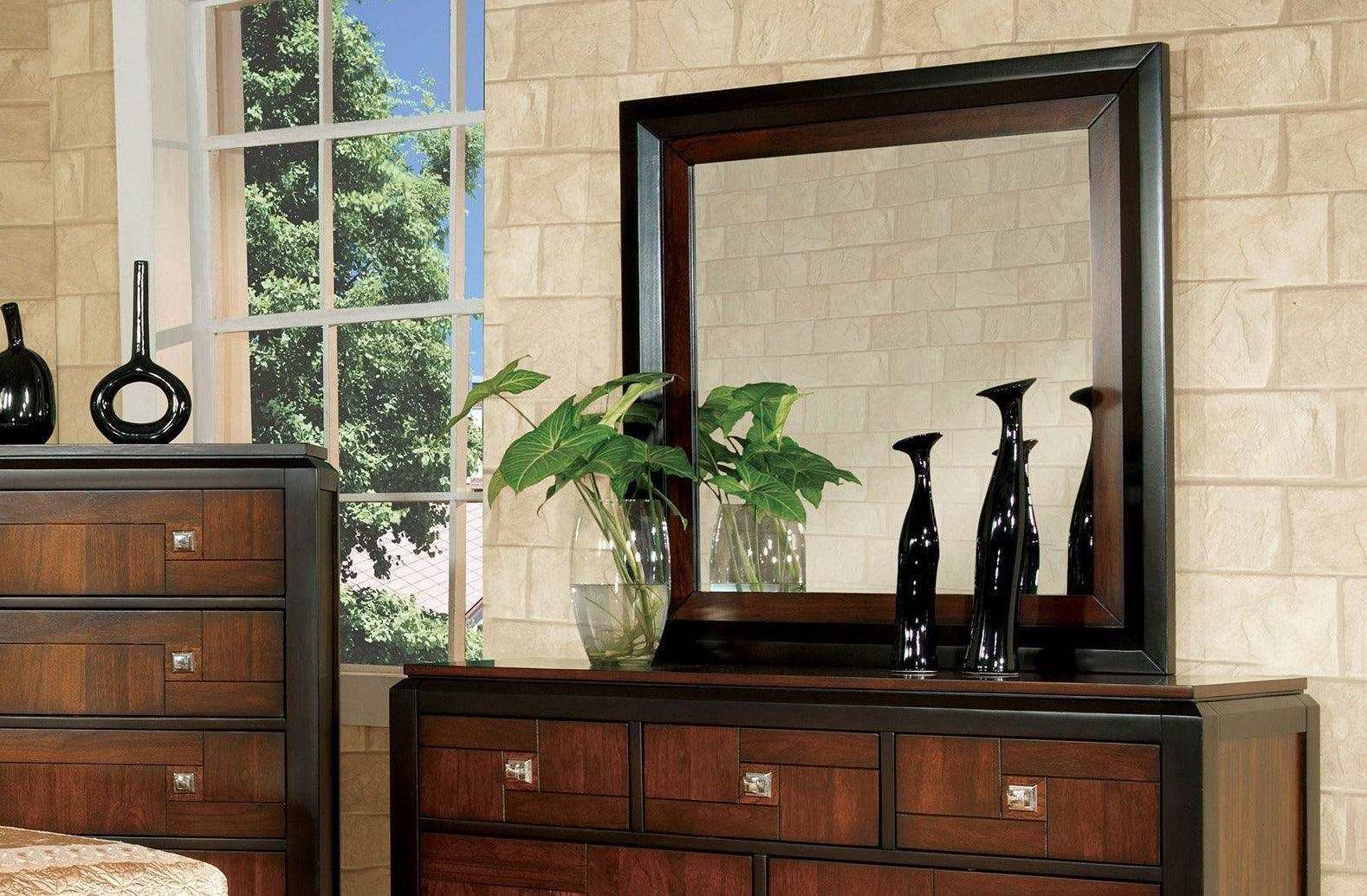Patra Acacia & Walnut Mirror - Image 2