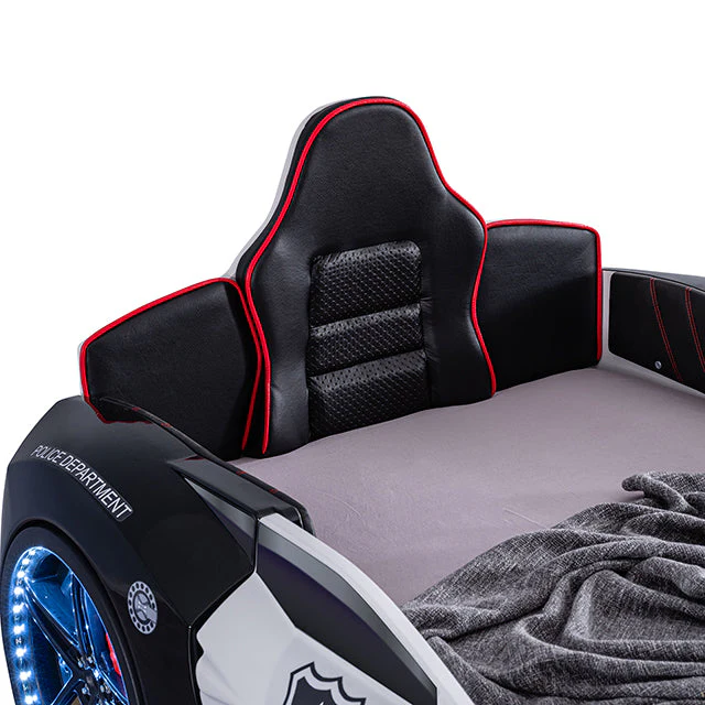 Patrolene Black/White Car Bed / Twin - Image 8