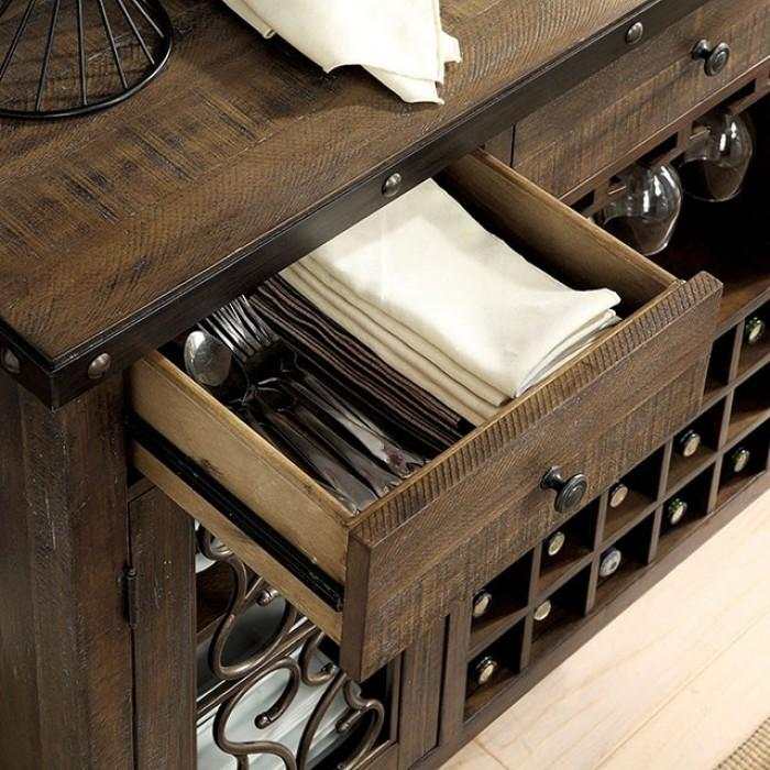 Paulina Rustic Walnut Server - Image 3