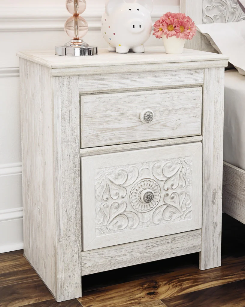 Paxberry Two Drawer Night Stand - Image 2
