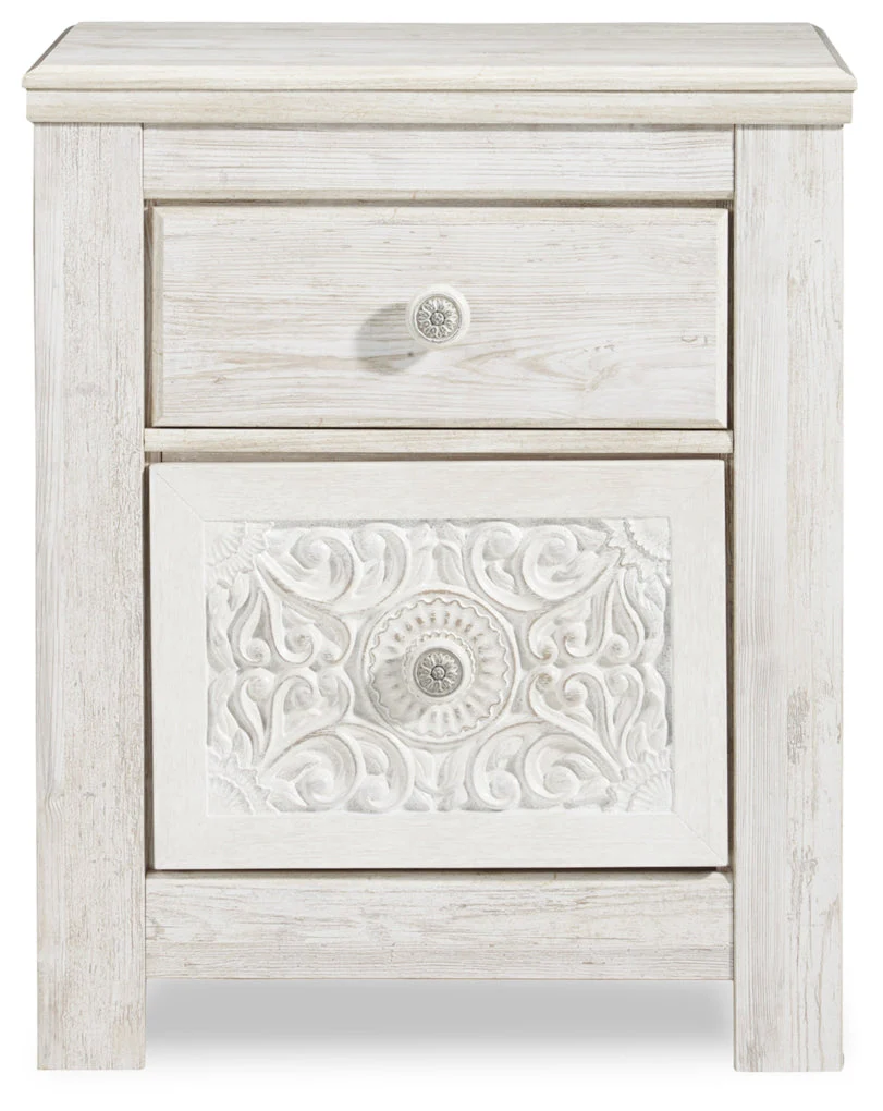 Paxberry Two Drawer Night Stand - Image 5
