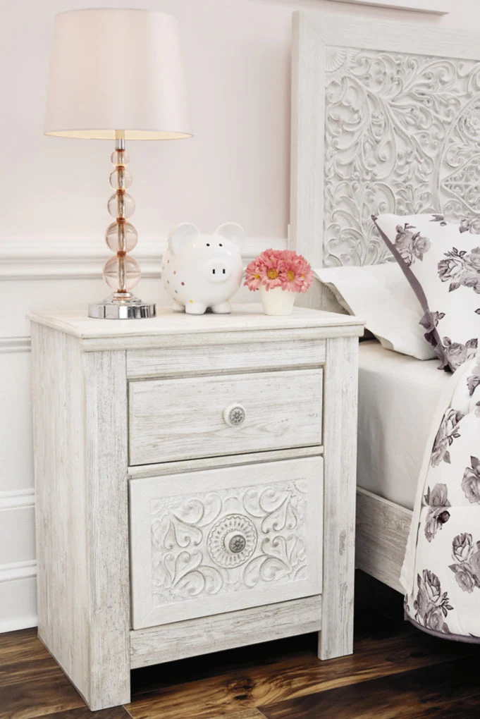 Paxberry Two Drawer Night Stand - Image 7