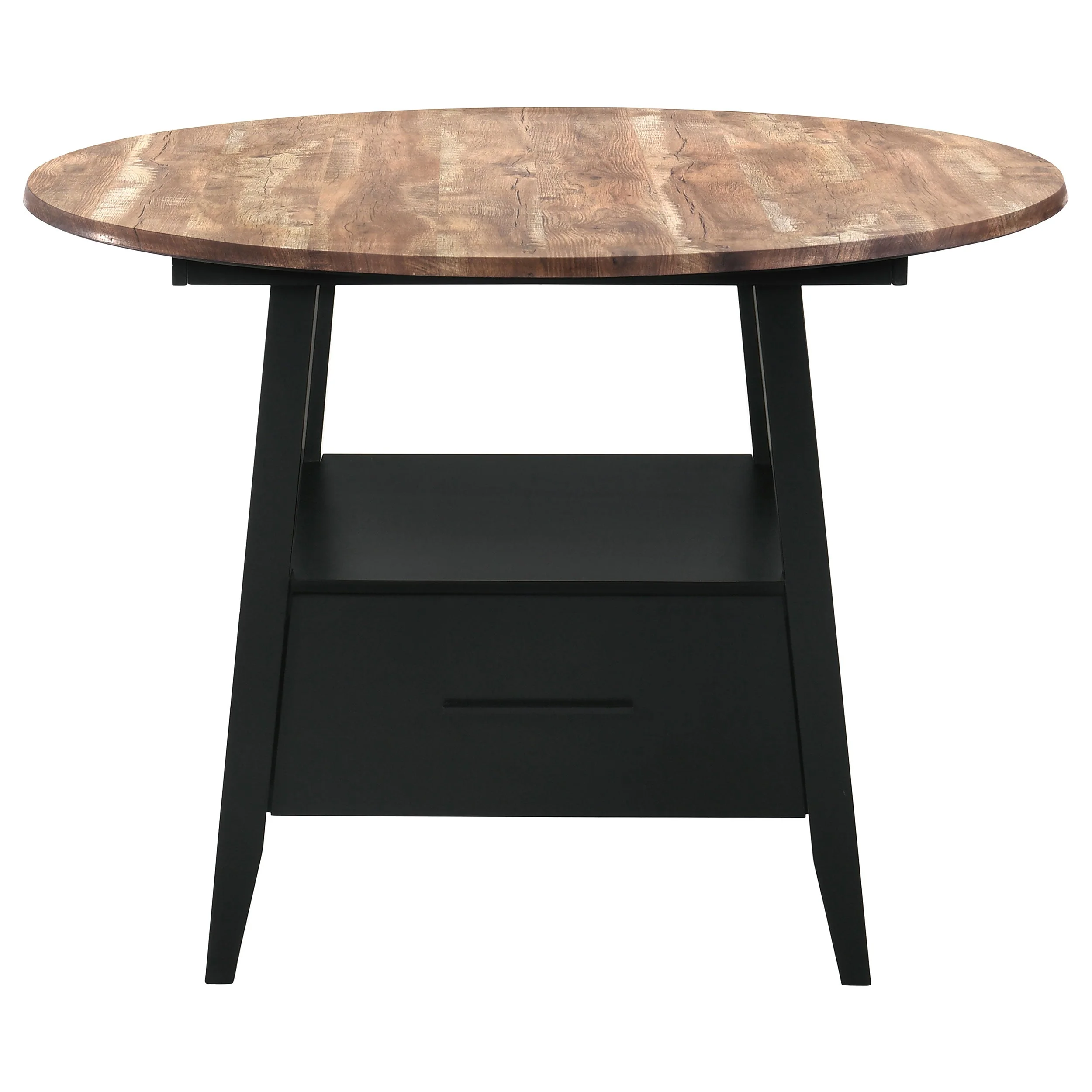 Gibson Round 50-inch Counter Height Dining Table Yukon Oak - Image 5