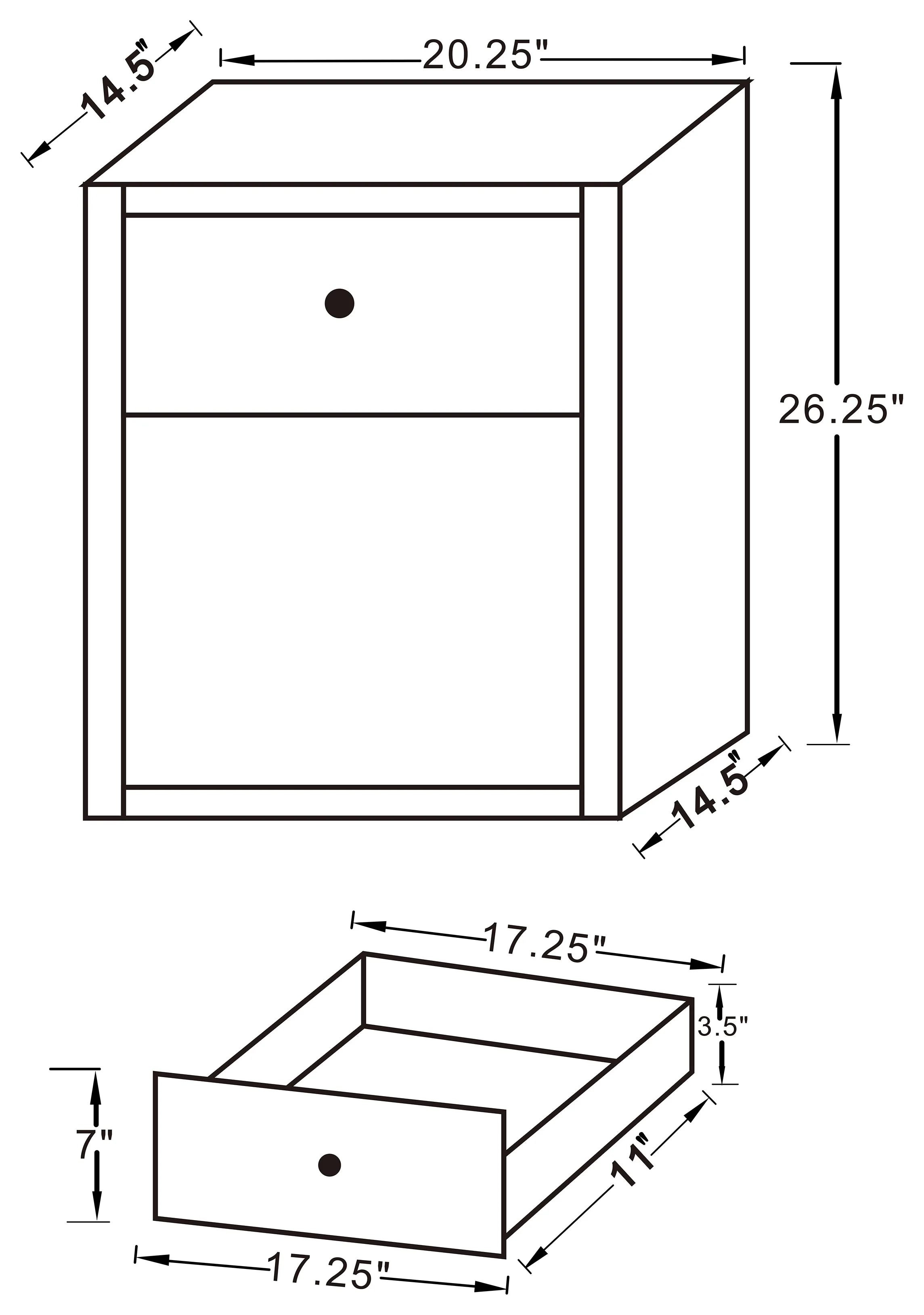 Coquette 1-drawer Mirrored Accent Side Table Silver - Image 8