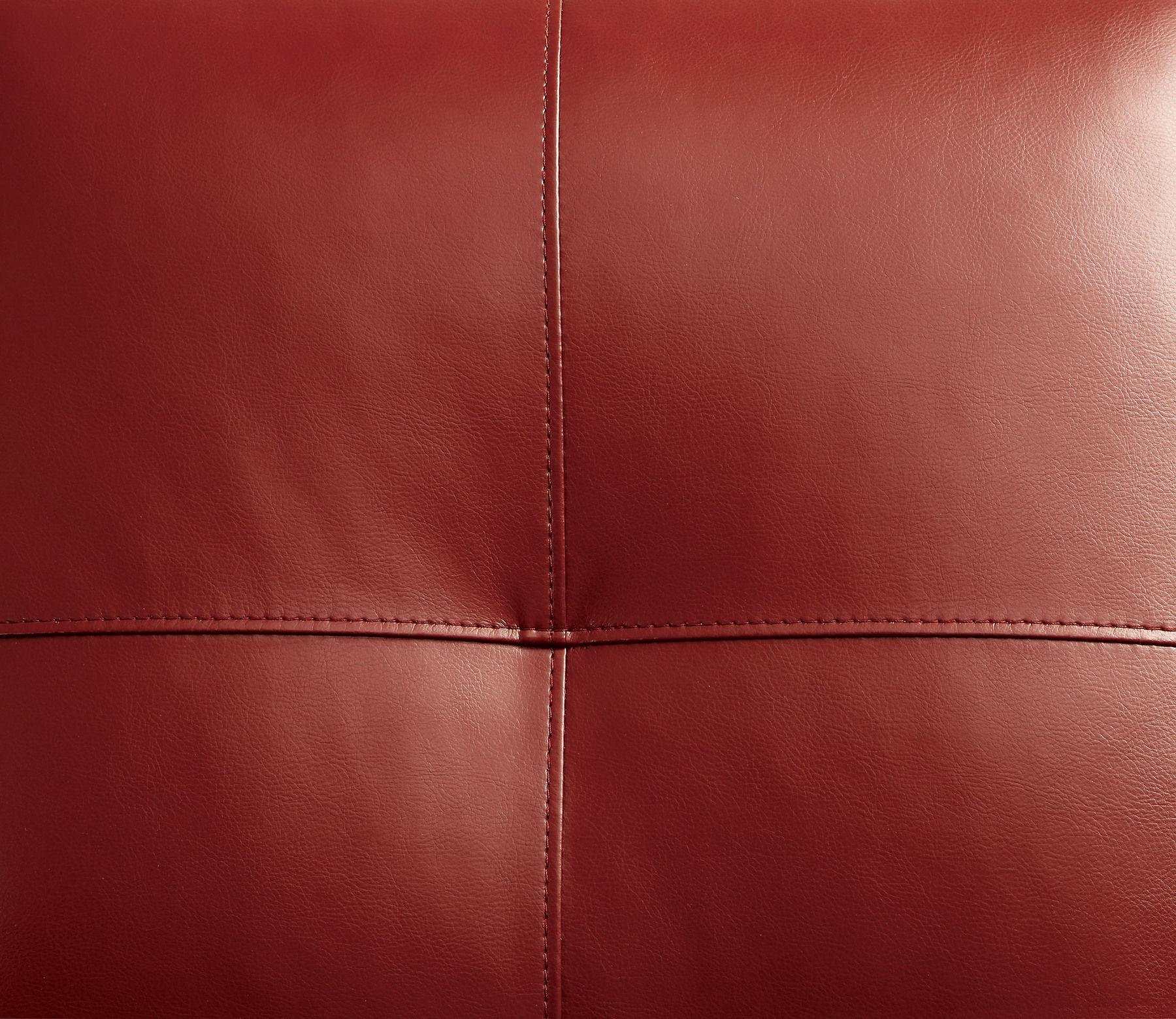 Peever Mahogany Red L Shape Sectional Sofa - Image 4