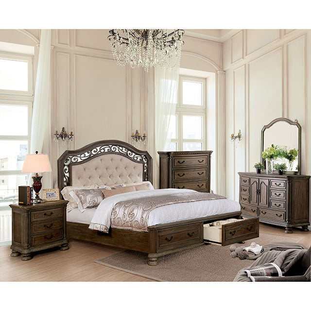 Persephone Rustic Natural Nightstand - Image 2