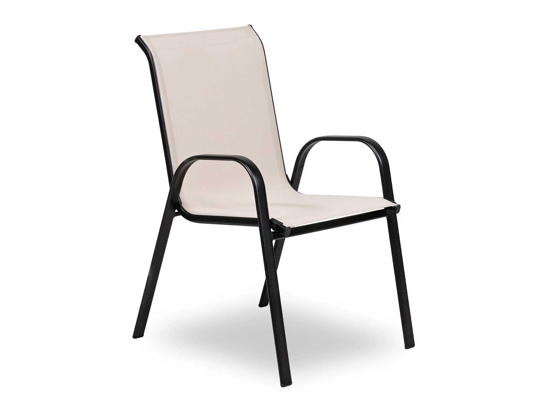 Pierro Beige Stacking Chair (Set of 2)