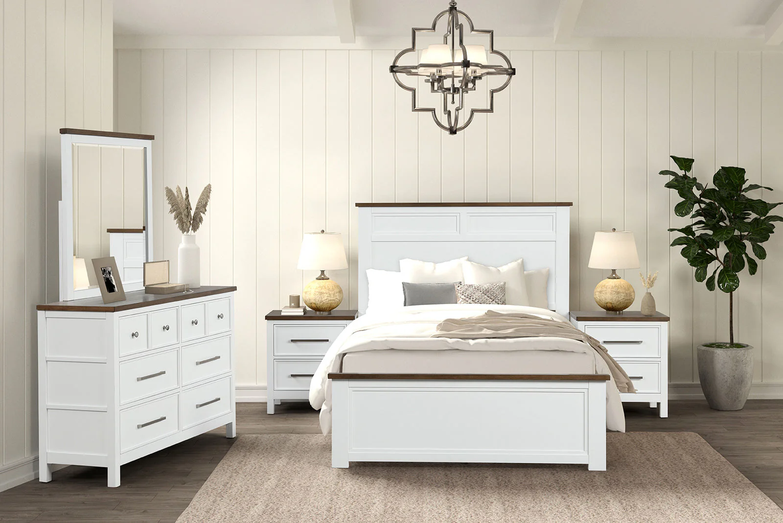 Pinetop White Full Bed - Image 4