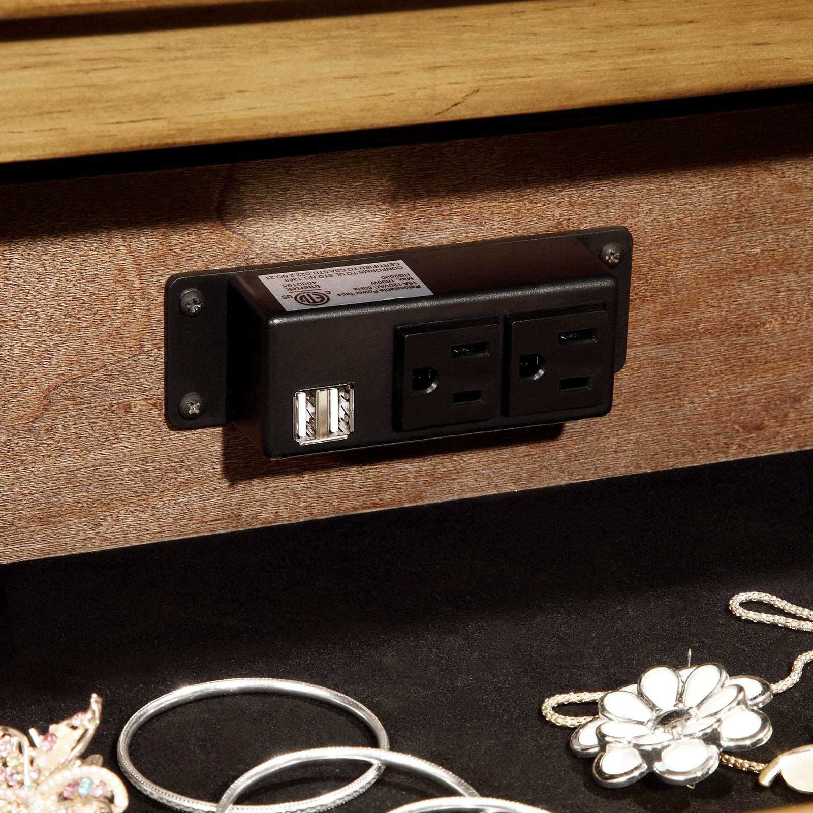 Pioneer Weathered Elm Nightstand - Image 3