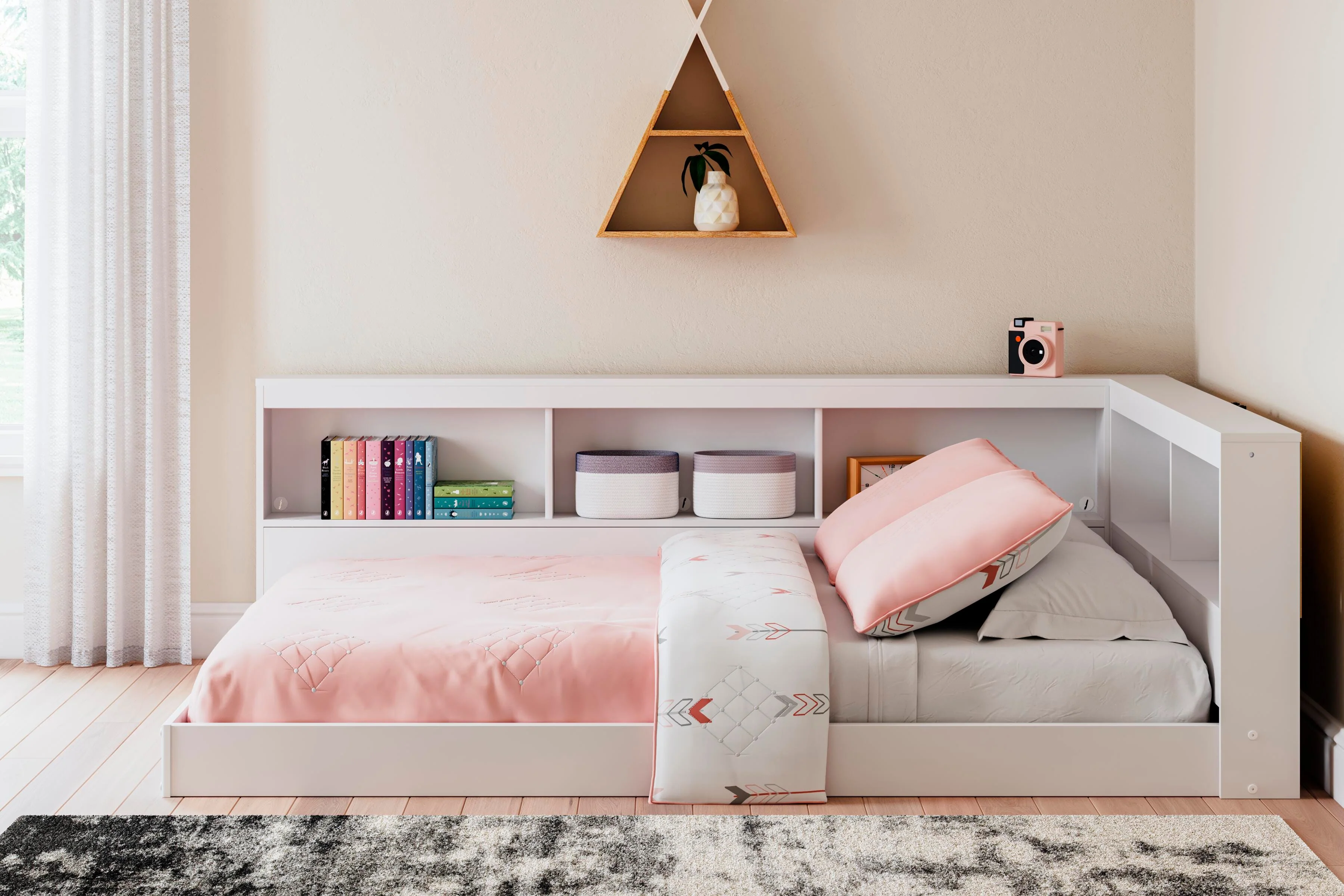 Piperton Bookcase Storage Bed - Image 3