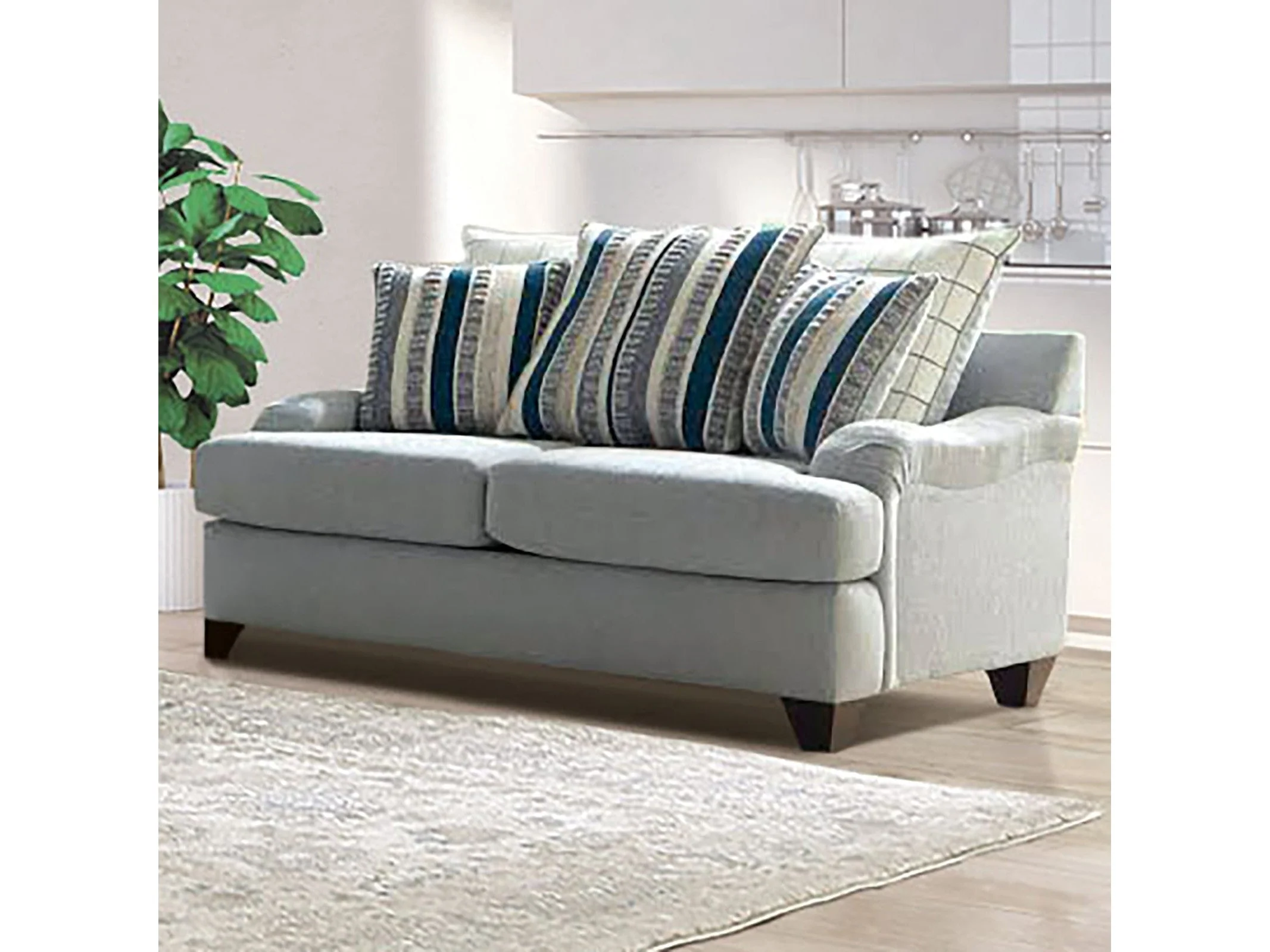 Plaistow Gray Loveseat