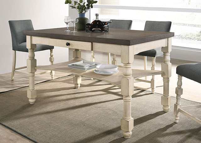Plymouth Ivory/Dark Gray Counter Height Table - Image 7