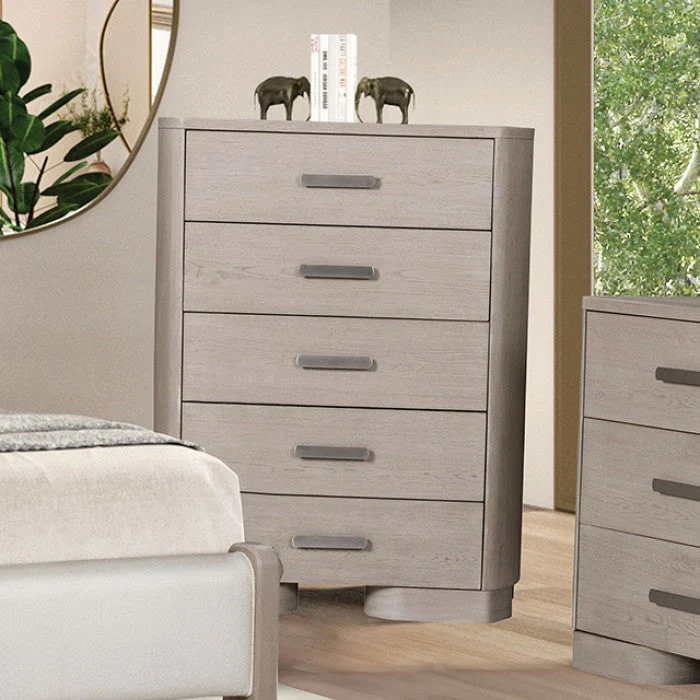 Pocatello White Oak Queen 5 Piece Bedroom Set w/Chest - Image 3