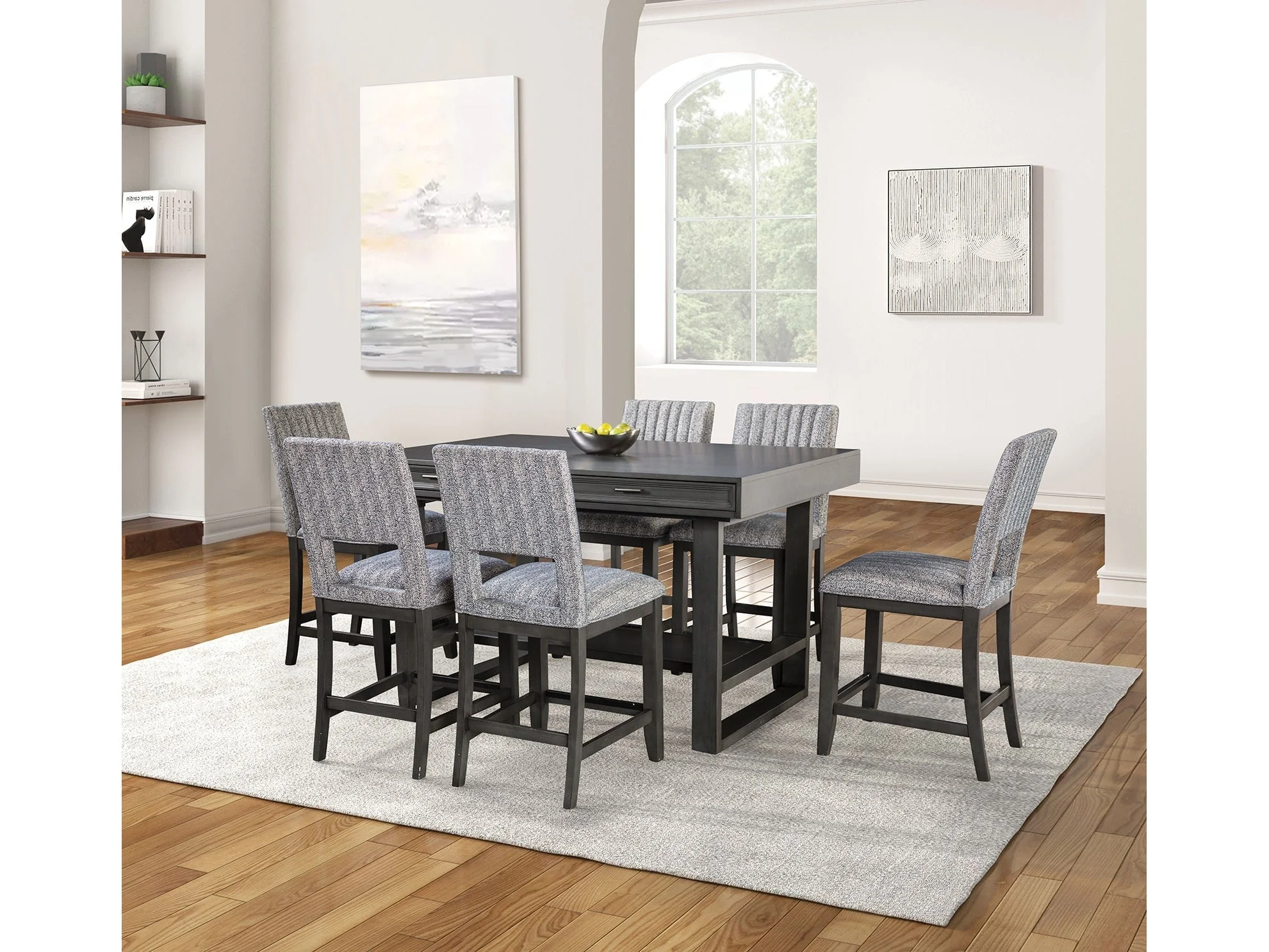 Potton Gray 7 Pc. Counter Height Set