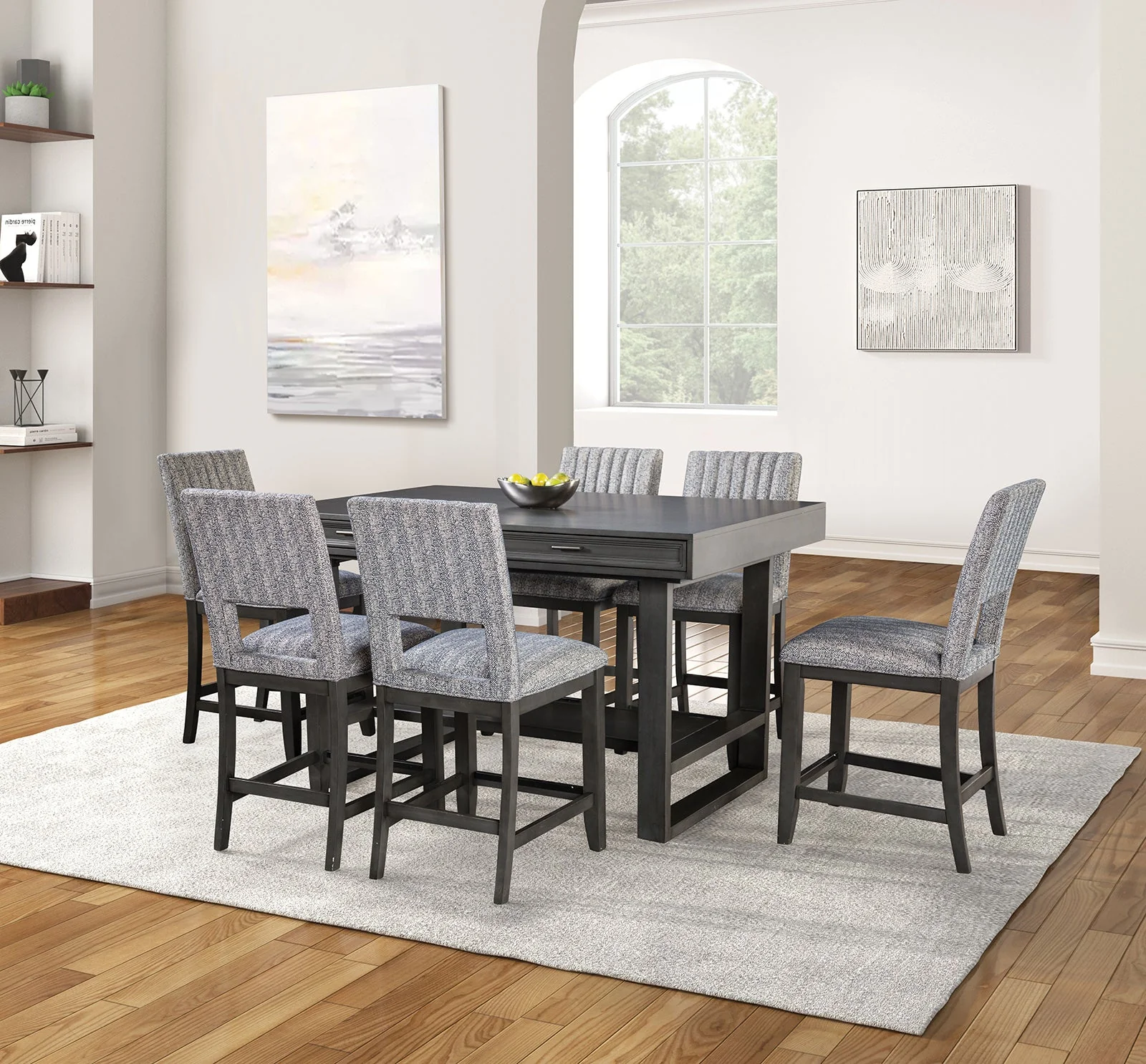 Potton Gray 7 Pc. Counter Height Set - Image 2