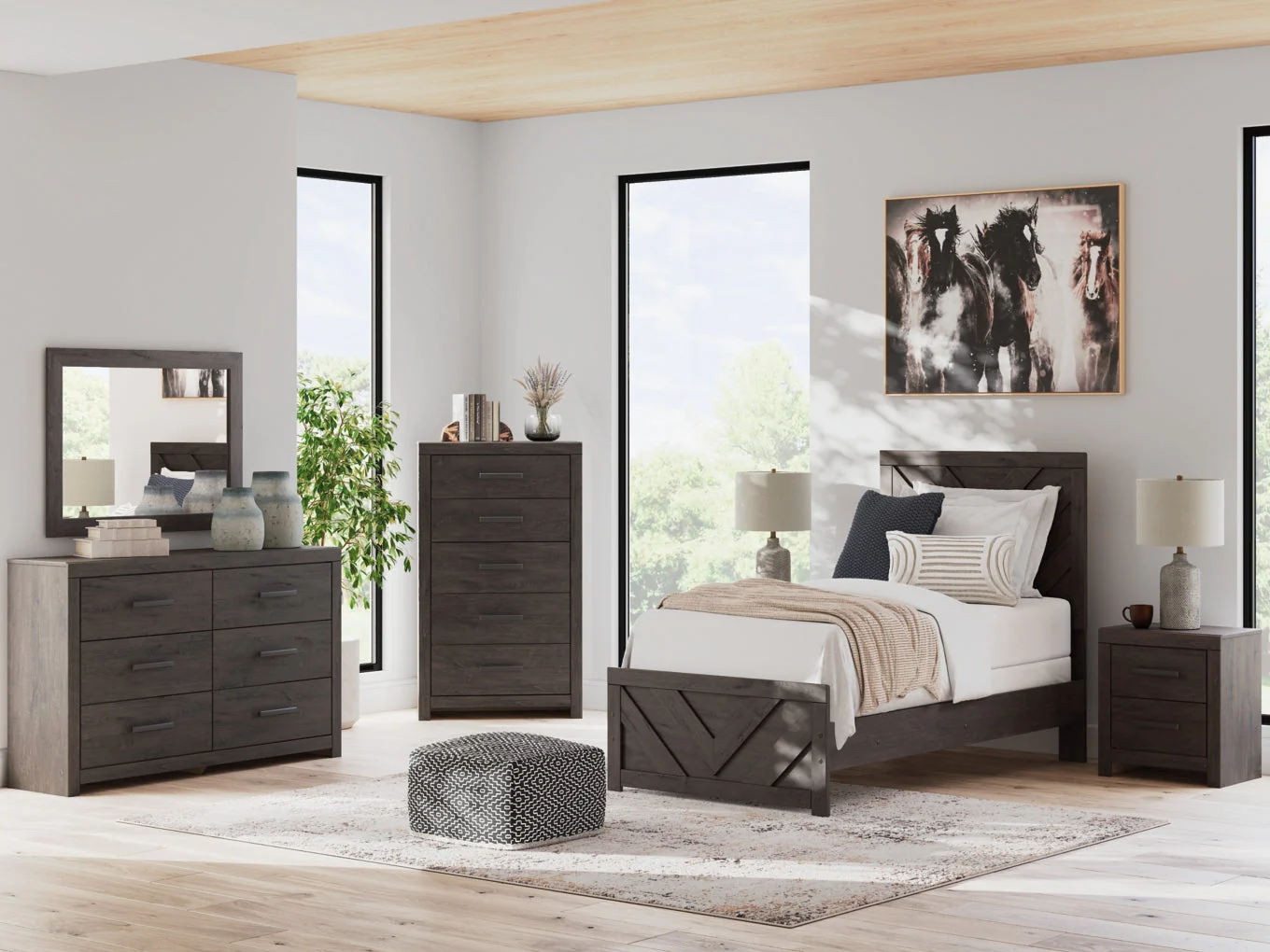 Prendonea Two Drawer Night Stand - Image 8