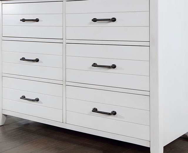 Priam White/Gray Dresser - Image 4