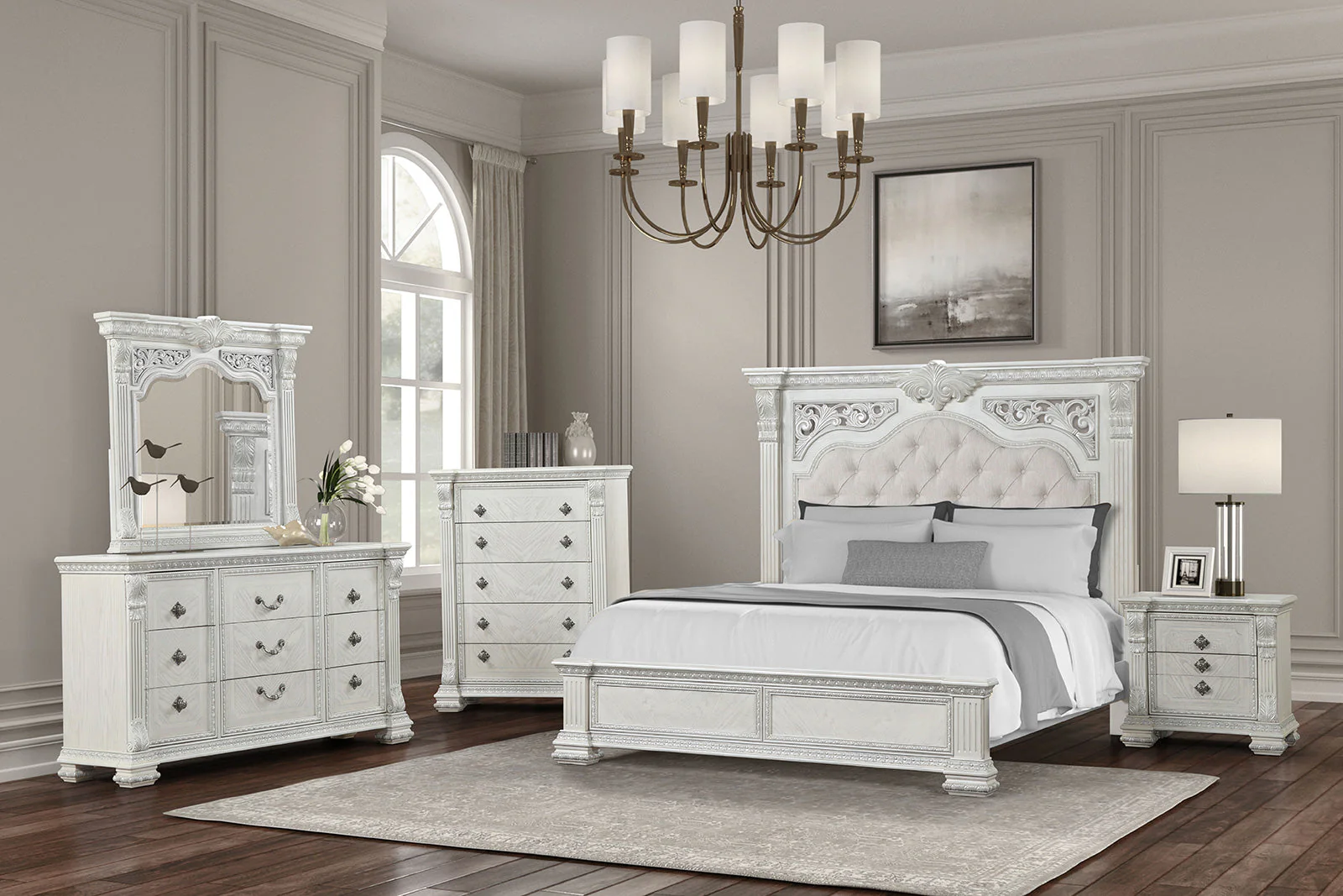 Promenade Wire Brushed White Chest - Image 6