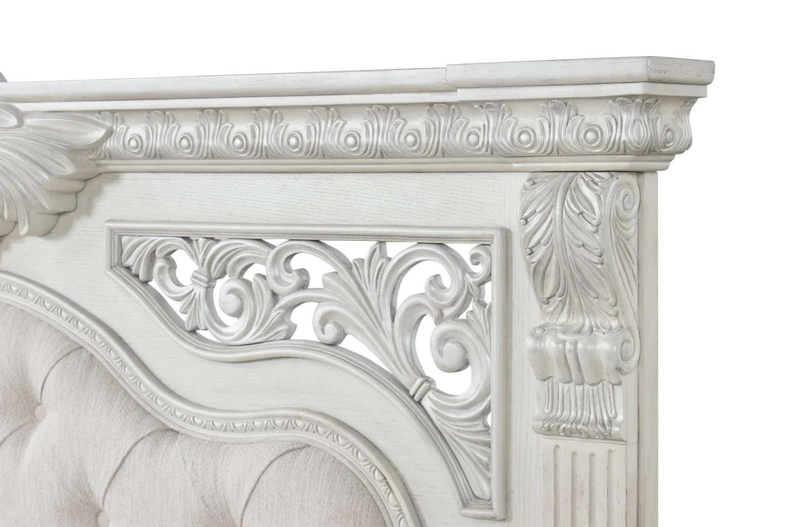Promenade Wire Brushed White Queen Bed - Image 5