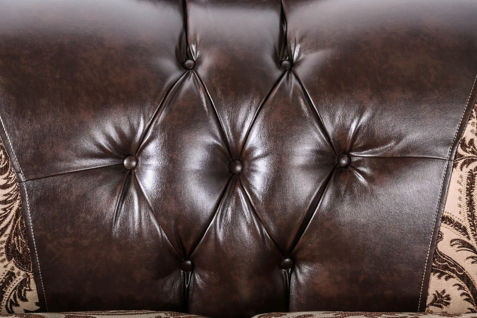Quirino Light Brown/Dark Brown Loveseat - Image 7