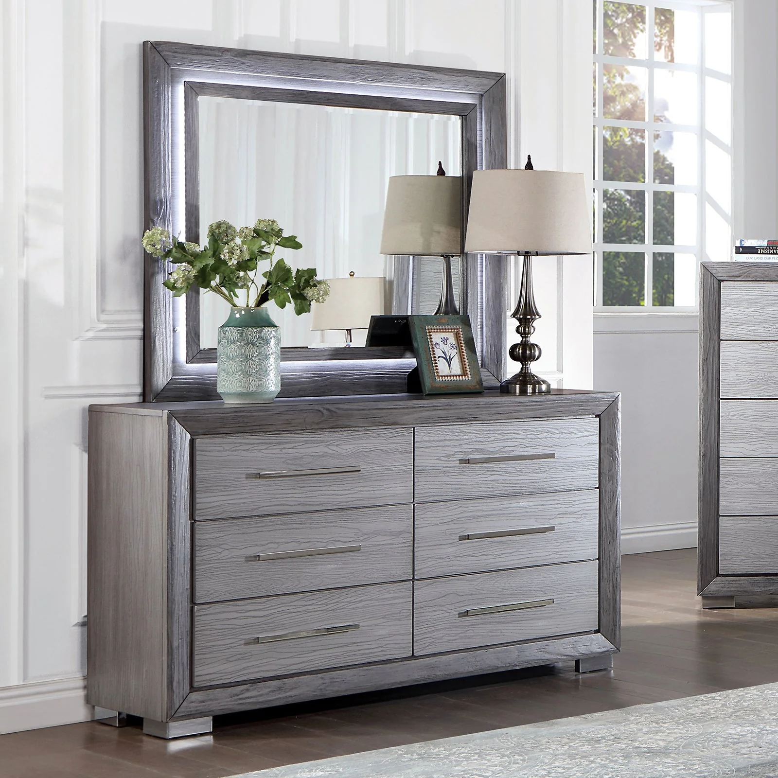 Raiden Gray 4 Pc. Queen Bedroom Set - Image 8