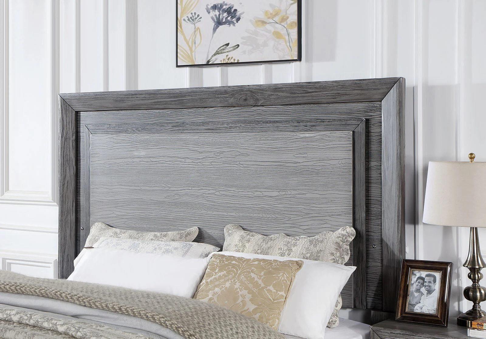 Raiden Gray 5 Pc. Queen Bedroom Set w/ 2NS - Image 3