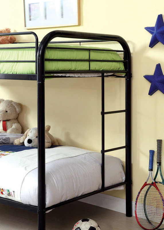 Rainbow Black Twin/Twin Bunk Bed - Image 2