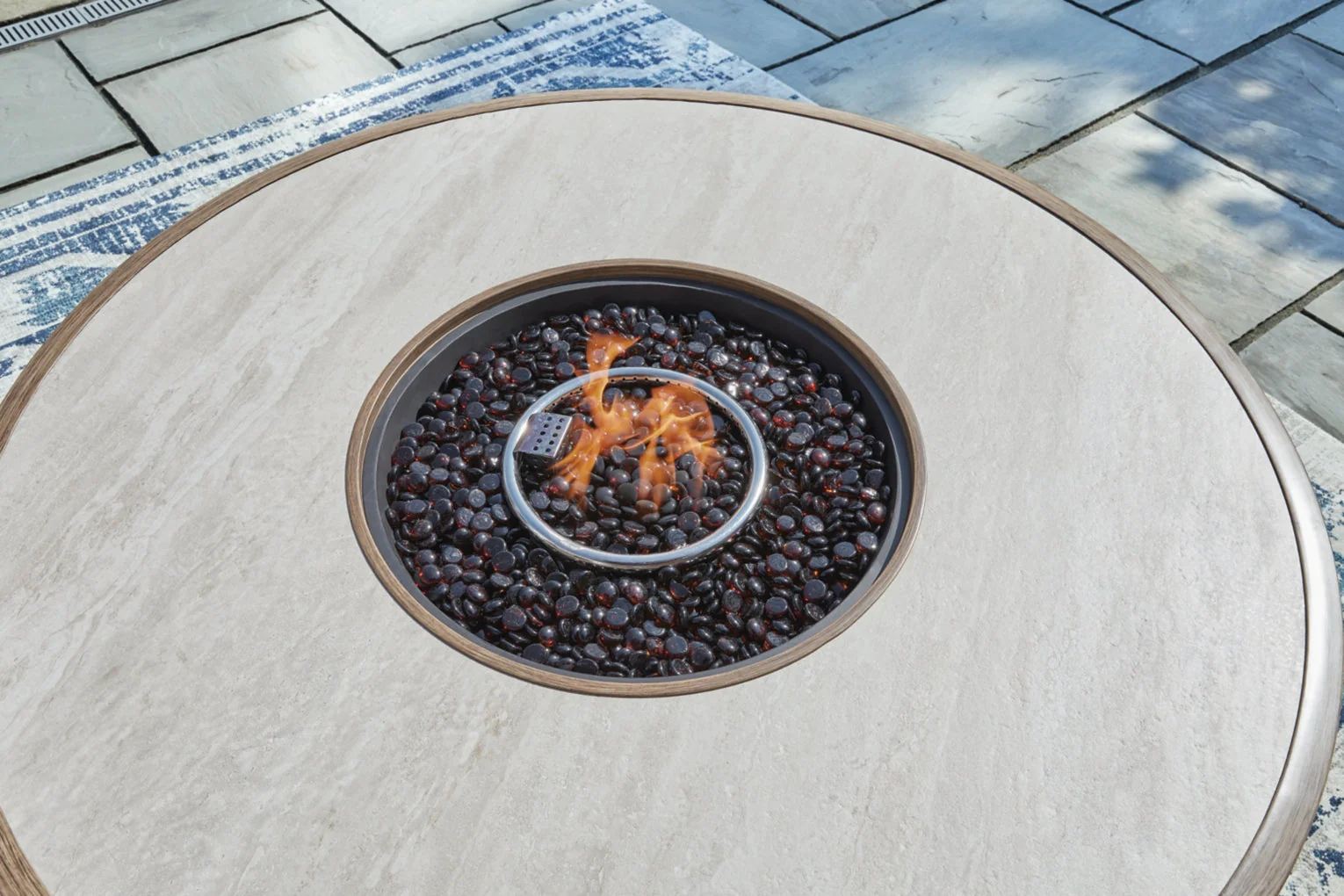 Rainier Ranch Round Fire Pit Table - Image 6