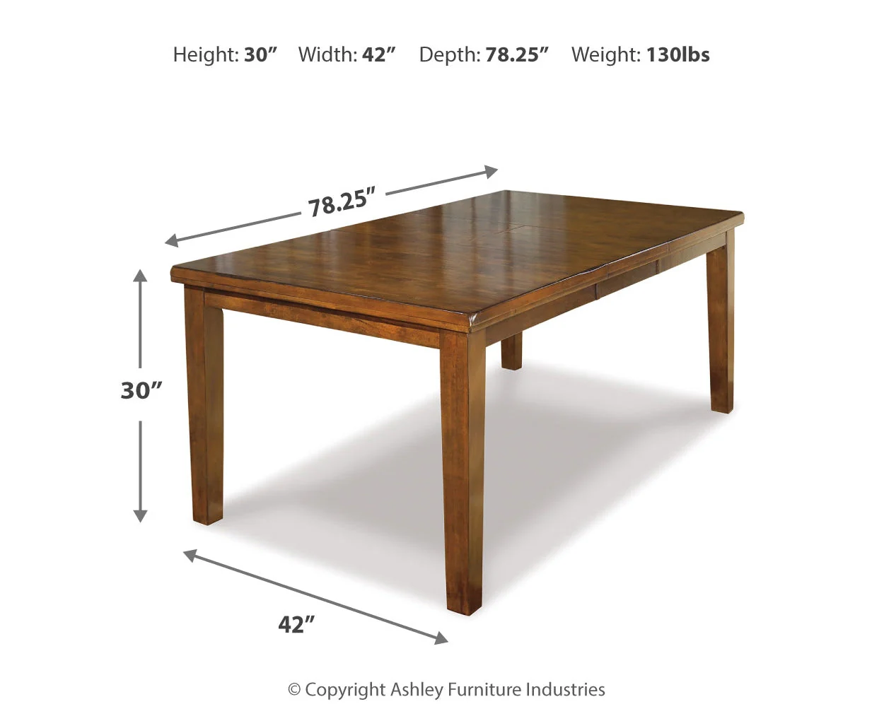 Ralene RECT DRM Butterfly EXT Table - Image 4