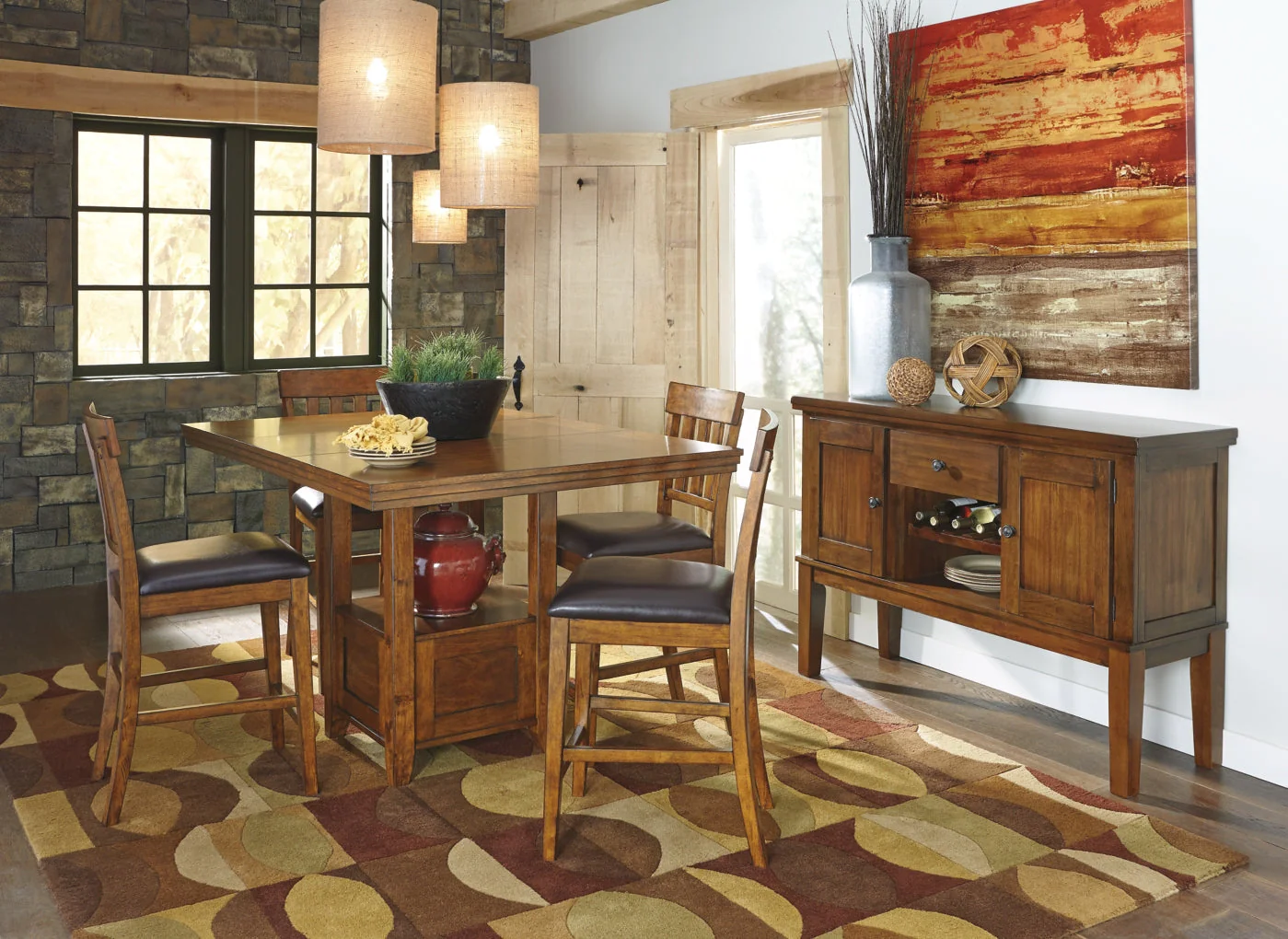 Ralene Upholstered Barstool - Image 15