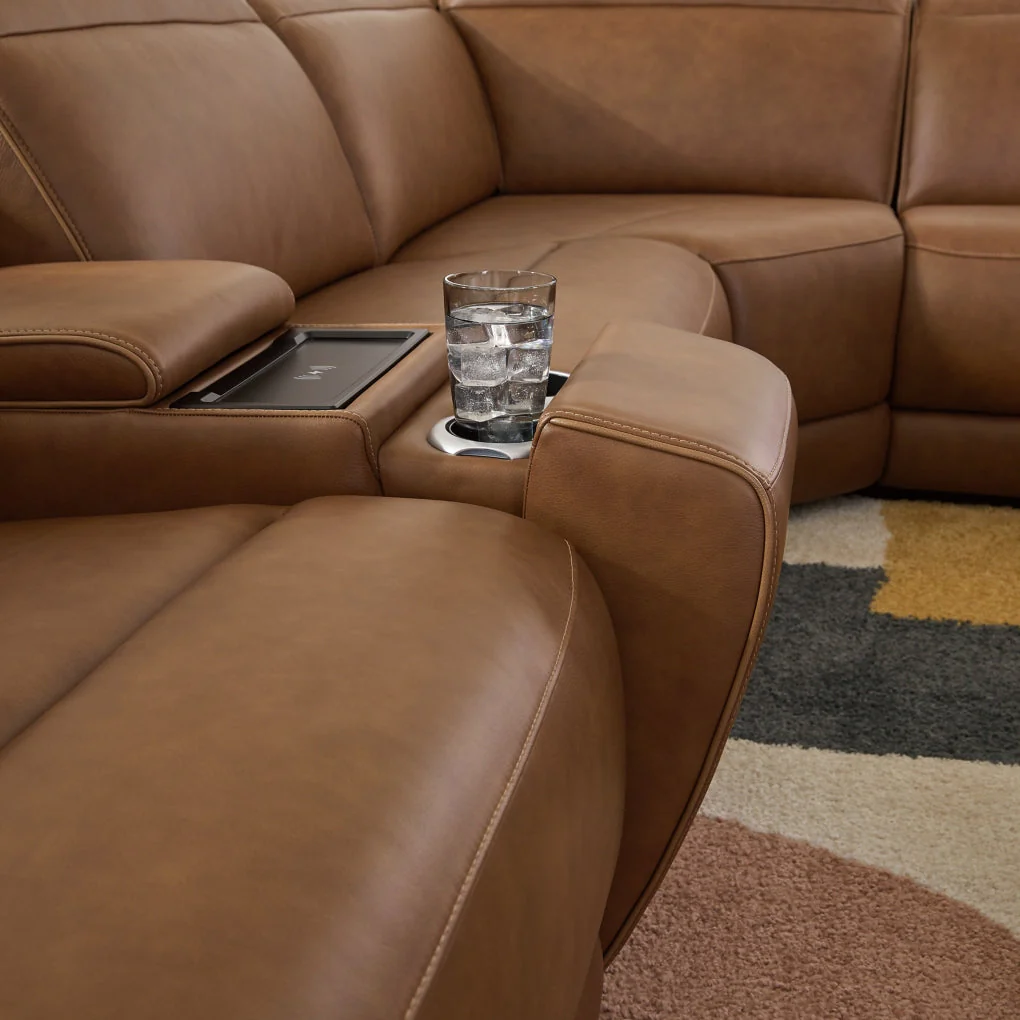 Rally-Up 6-Piece Power Reclining Sectional with Console - Image 7