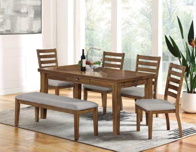 Rapidview Walnut/Light Gray Dining Table - Image 3