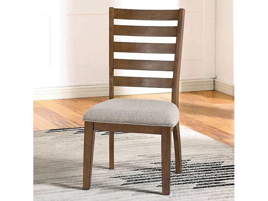 Rapidview Walnut/Light Gray Side Chair (Set of 2)