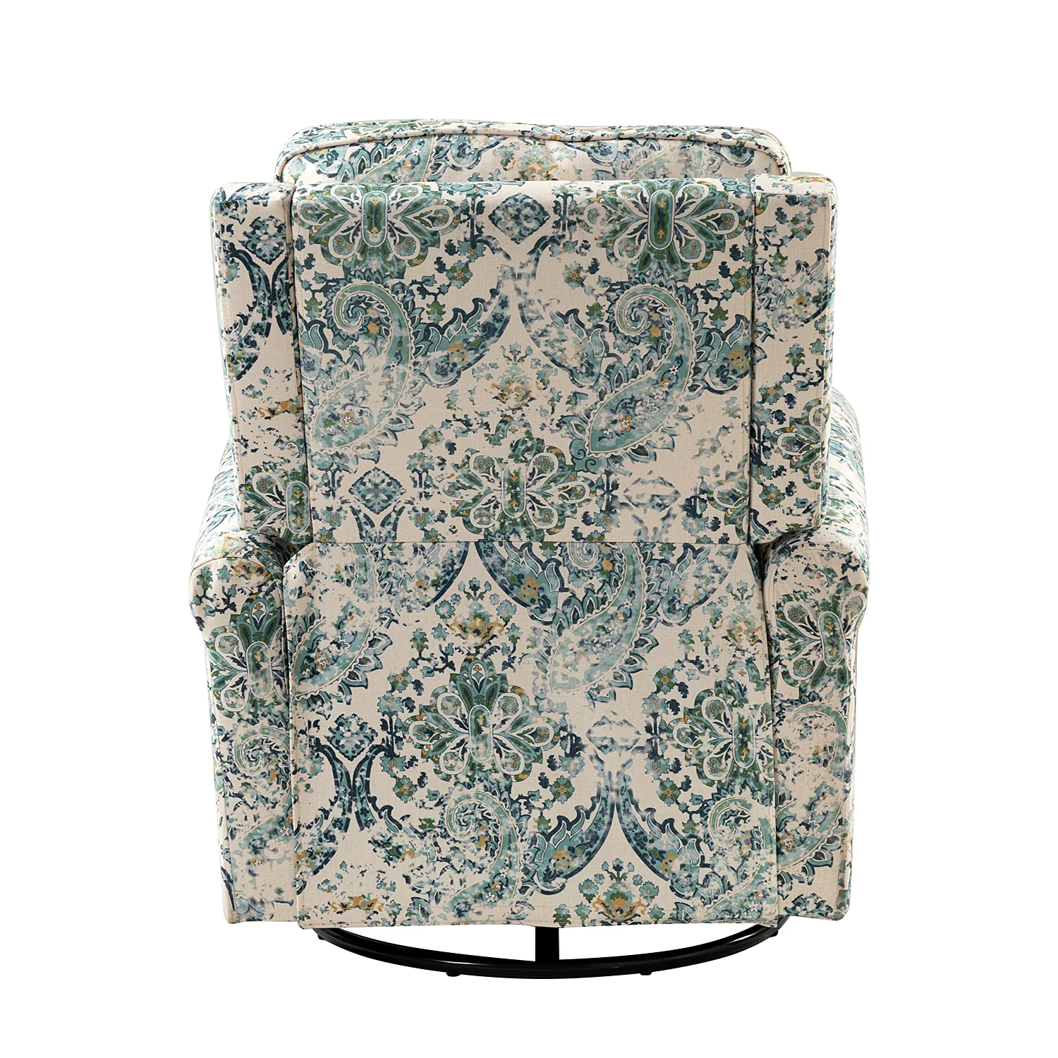 Kaspar Manual Swivel Glider Recliner in Blue - Image 5