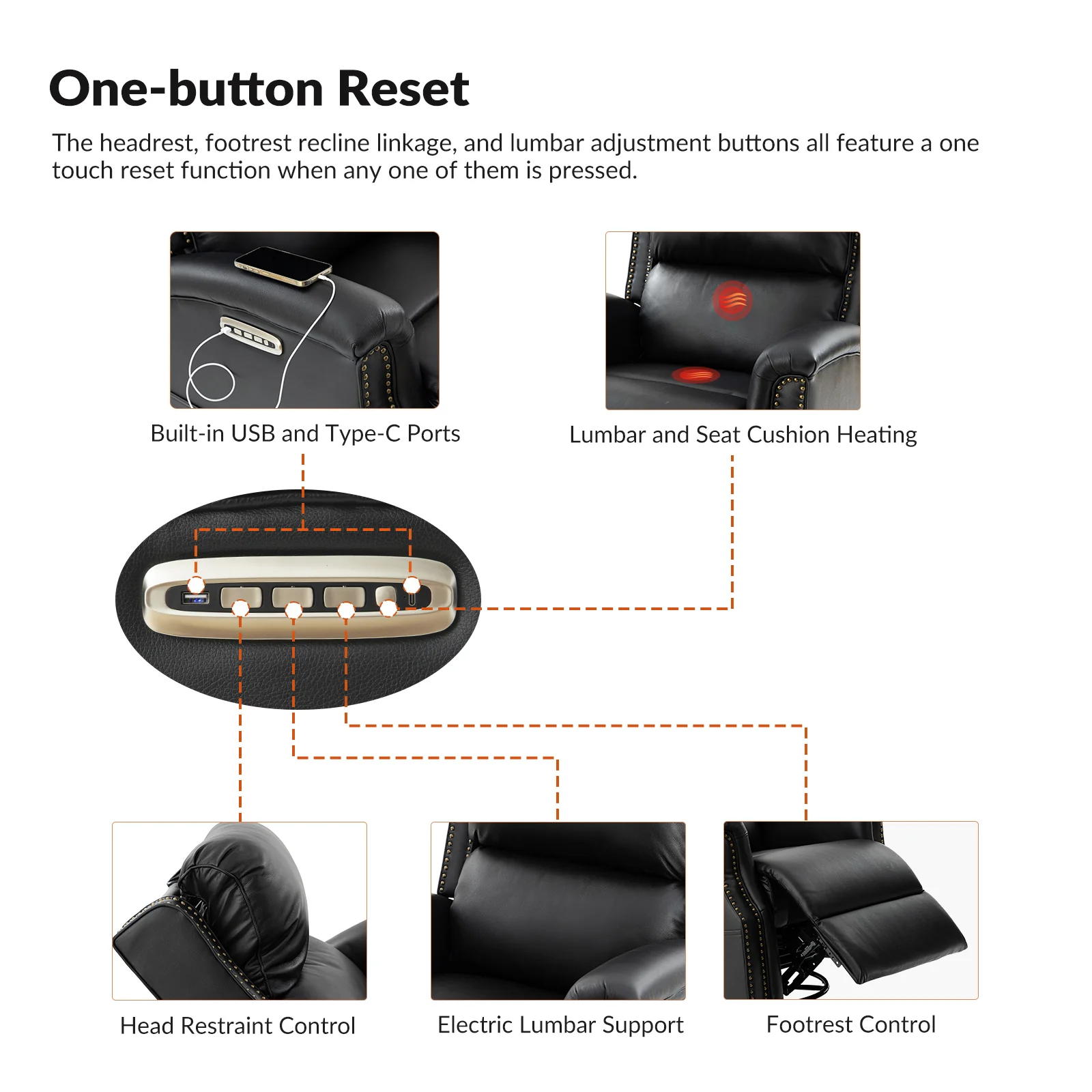 Andreas Glider Chair in Black - Image 3