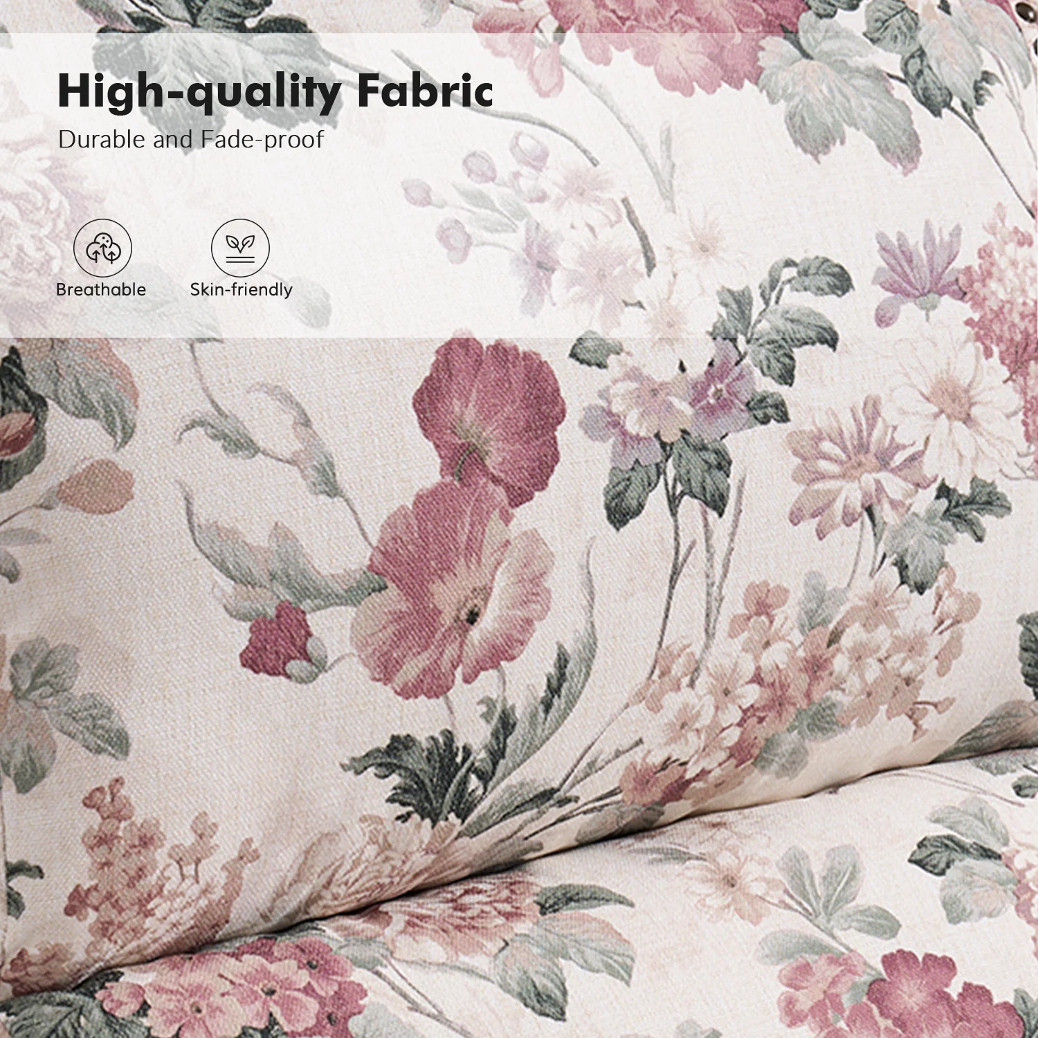 Rosalie Manual Recliner in Floral - Image 4