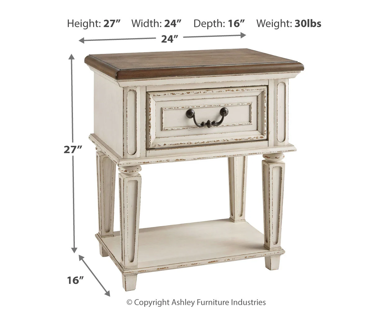 Realyn One Drawer Night Stand - Image 4