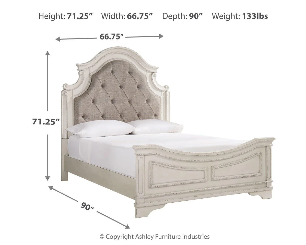 Realyn Upholstered Panel Bed - Image 8