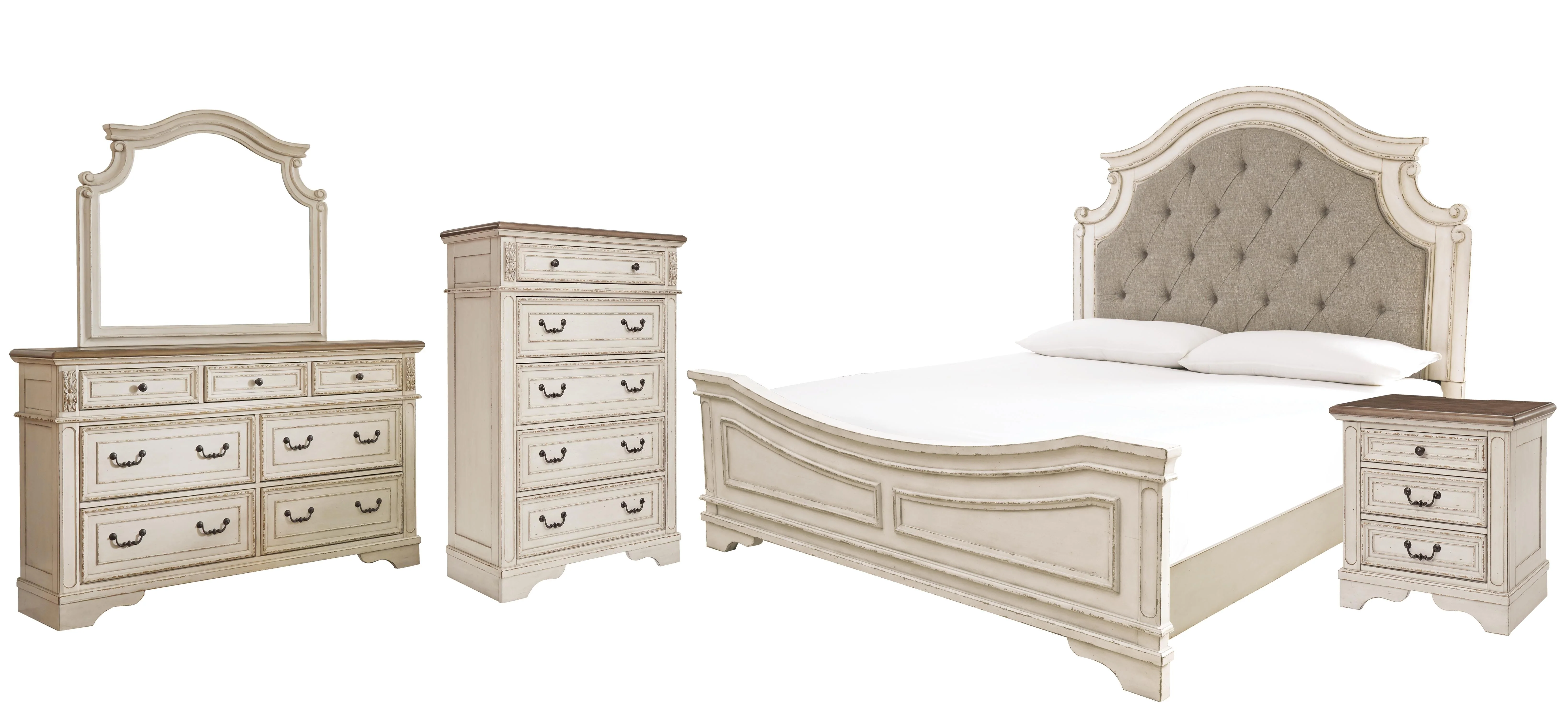 Realyn Upholstered Panel Bed Bedroom Set - Image 4