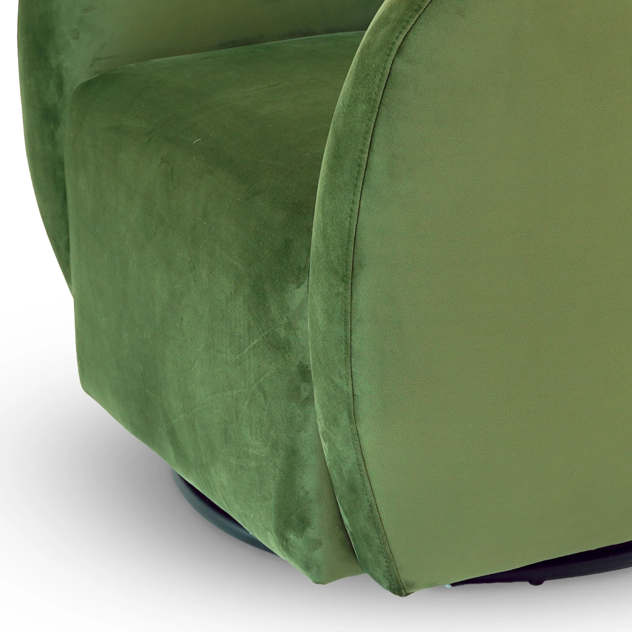 Renee Swivel Chair - Green Velvet - Image 4