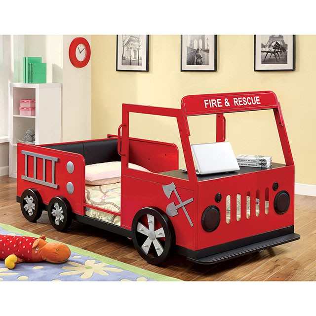 Rescuer Red/Black Twin Bed - Image 2