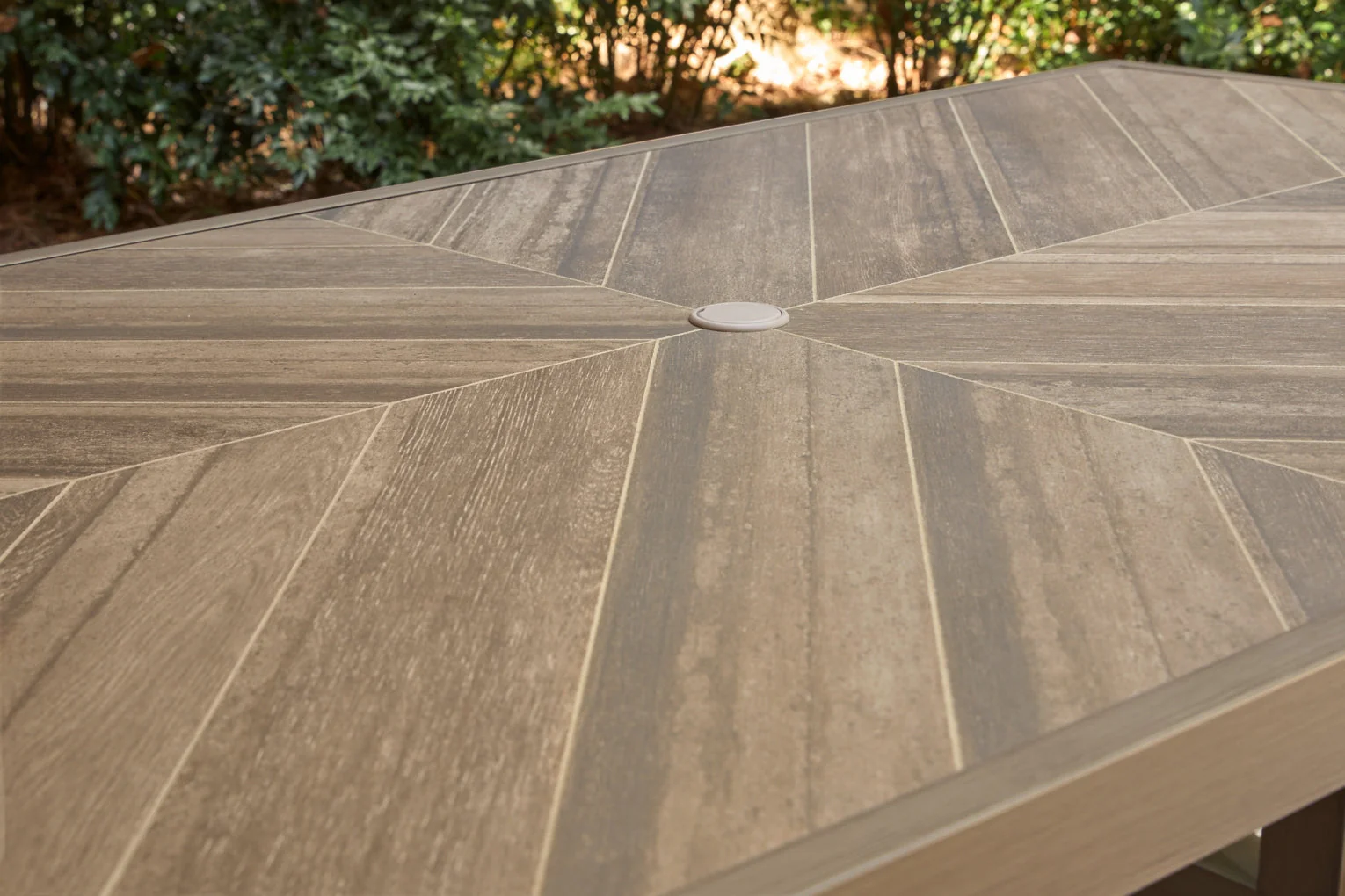 Revare Beach RECT Dining Table with Umbrella Option - Image 6