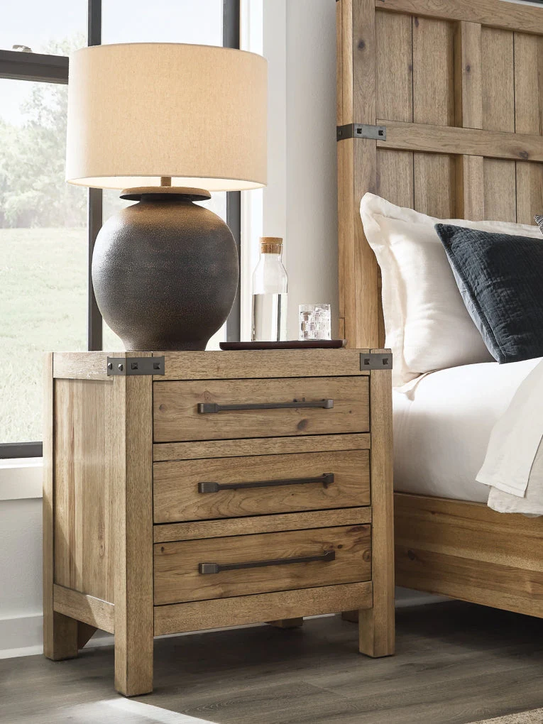 Ridgester Three Drawer Night Stand - Image 2