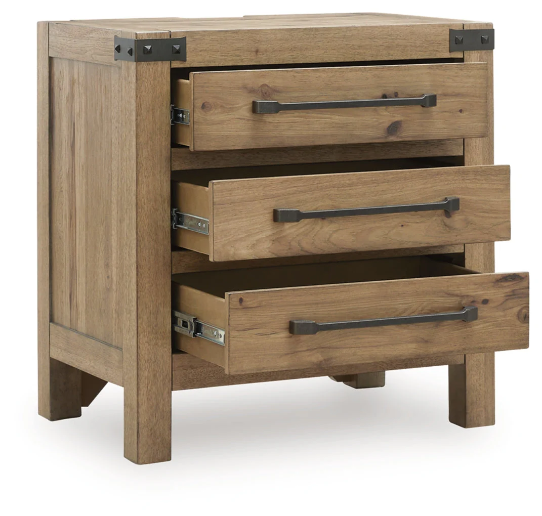Ridgester Three Drawer Night Stand - Image 3